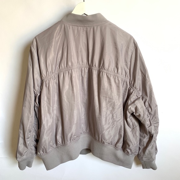 Zella Athletic Yoga 1X Full Zip Jacket Gray Purple - Picture 4 of 7